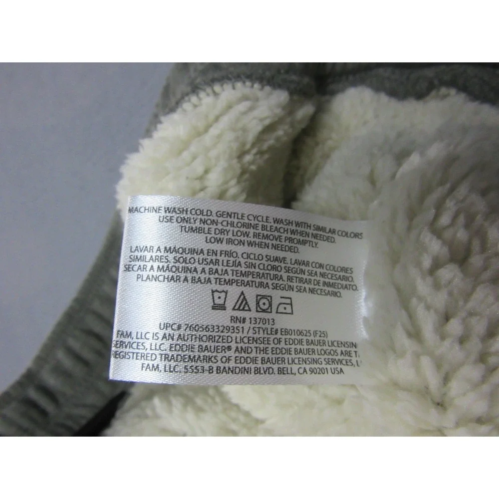 Eddie Bauer Sweat Pants Mens XL Green Faux Shearling Lined Jogger Outdoor New